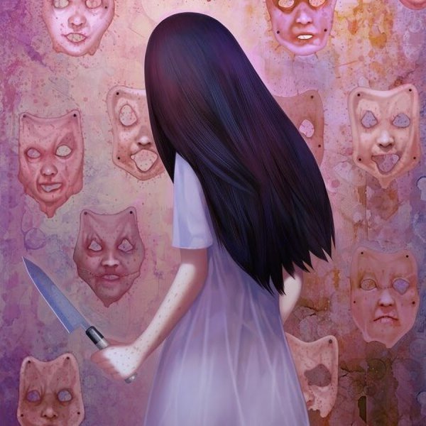 Страшные рисунки девушек