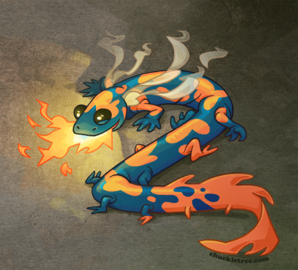 Огненная саламандра Гарри Поттер