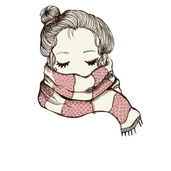 Рисунки для срисовки девушке свитером