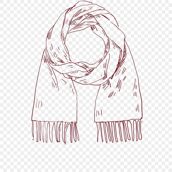 Котик в шарфике