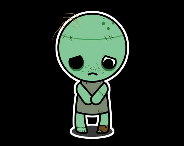 Мультяшные зомби девочки