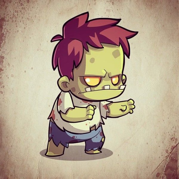 Милые зомби мультяшные