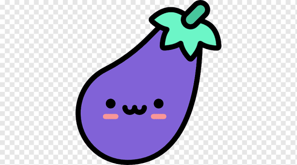 Баклажан рисунок милашка