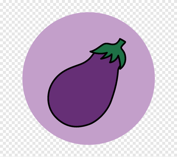 Распечатка баклажан с глазами для детей