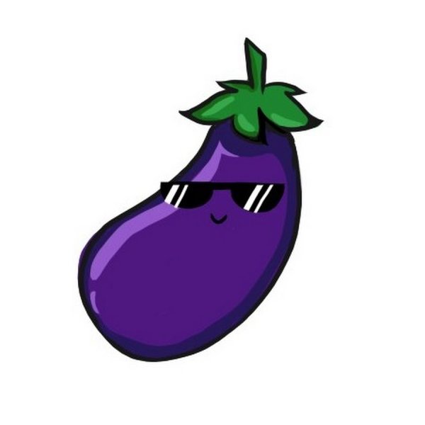 Баклажан с глазками для детей