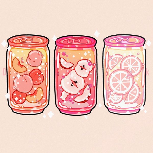 Аниме напитки Стикеры