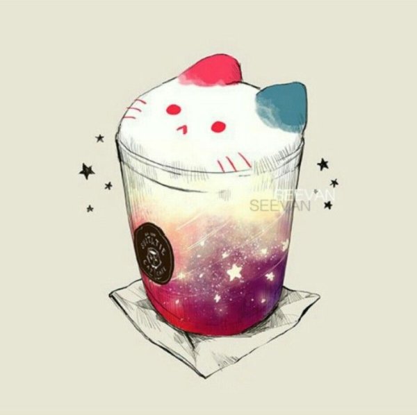 Рисунки для срисовки коктейль