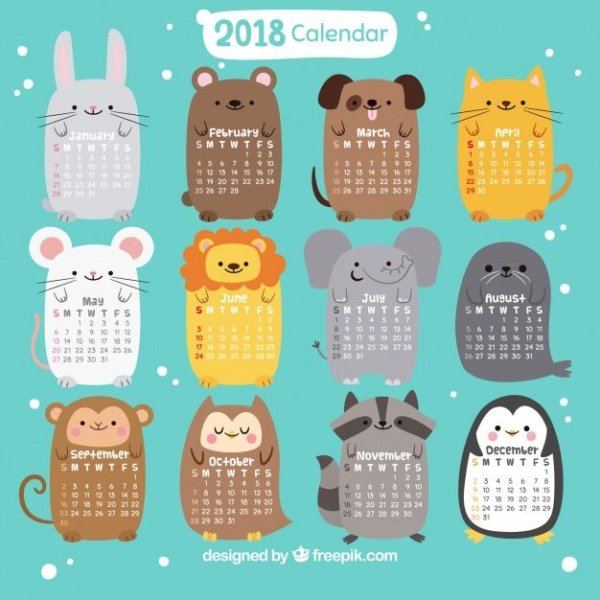 Милые календарики