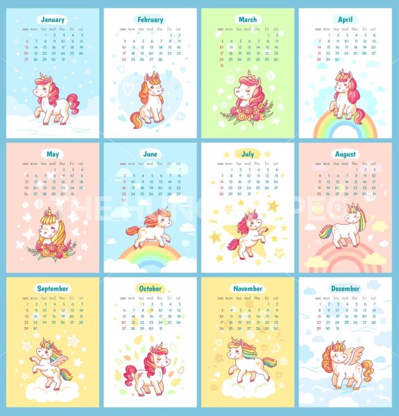 Календарь маленький детский