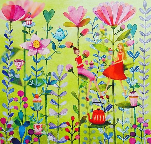 Стильная иллюстрация Весна