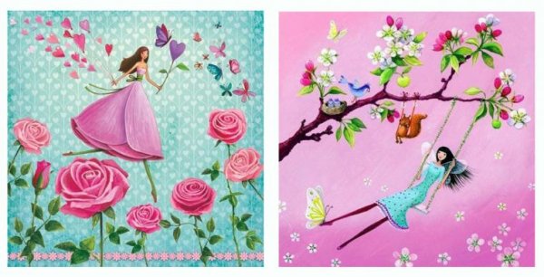 Mila Marquis иллюстрации Весна и счастье