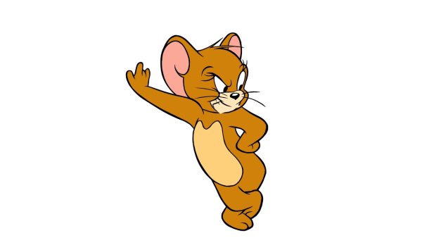 Джерри на белом фоне