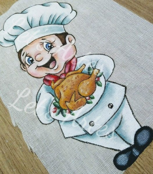 Маленький рисованный Поваренок