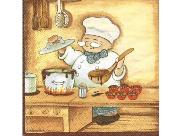 Салфетки для декупажа с поварами