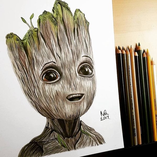 Маленький Грут арт