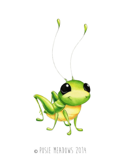 Иллюстрации милые букашки