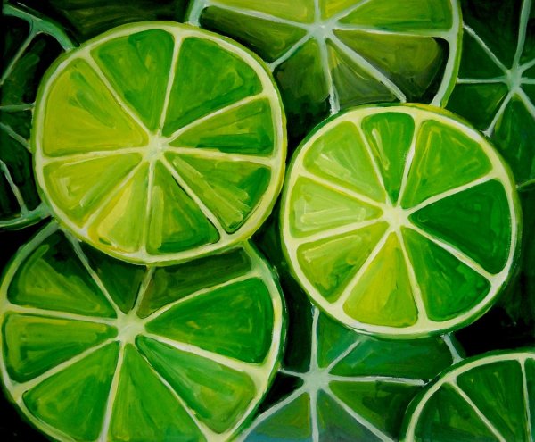 Лайм разрезанный