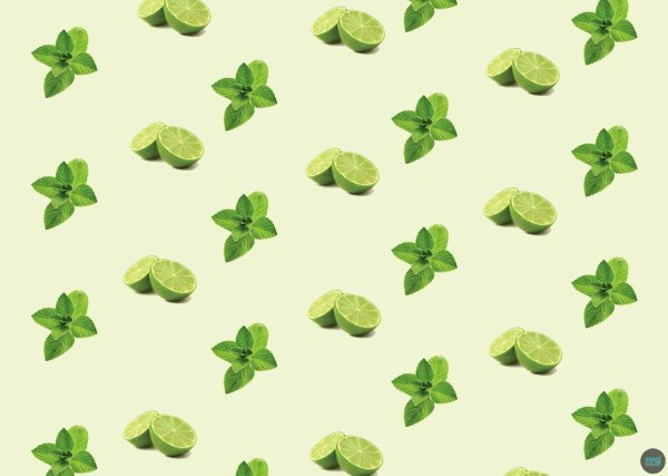 Обои с зеленым рисунком