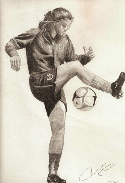 Женский футбол плакат