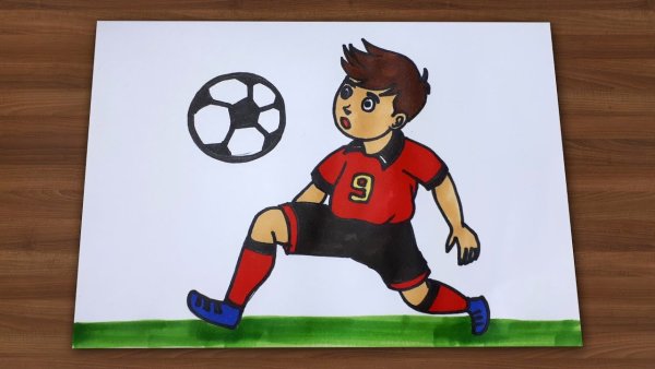 Хобби футбол рисунок
