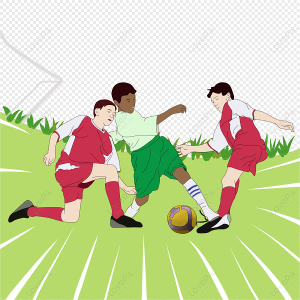 Нарисовать футбольный матч