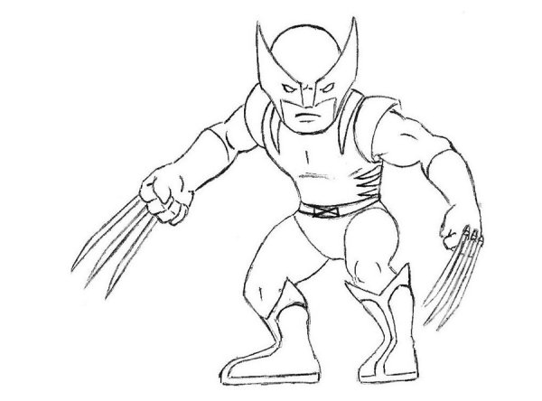 Нарисовать Росомаху карандашом