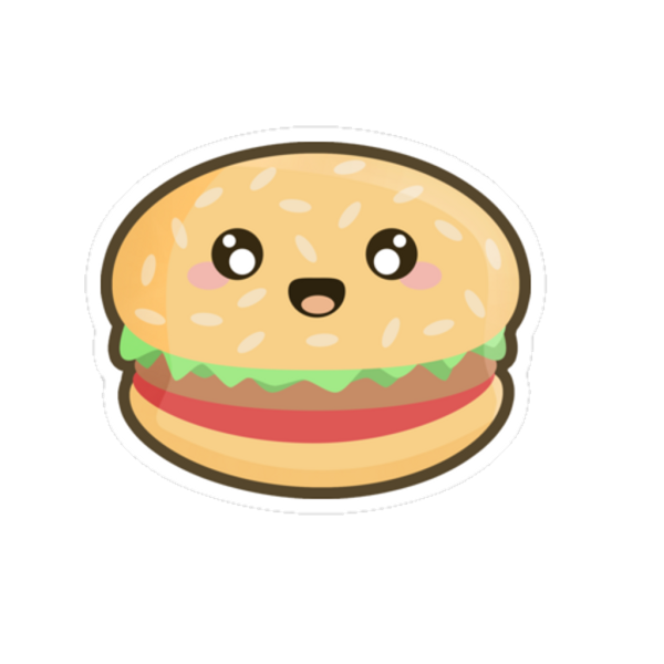 Милое нарисованное бургеер