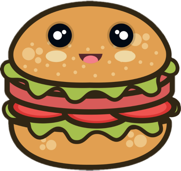 Гамбургер мультяшный