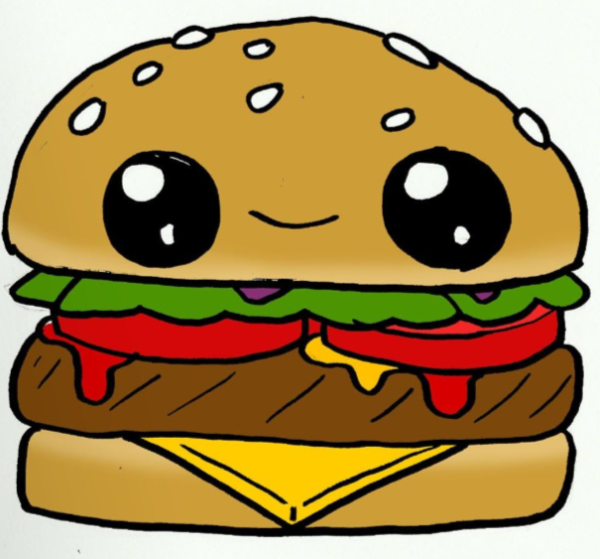 Кавайный гамбургер