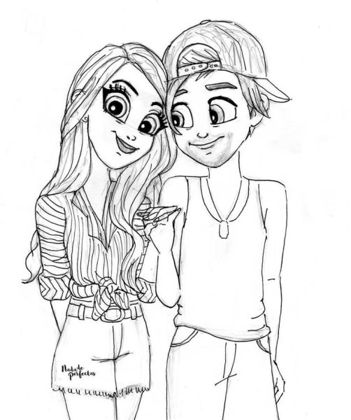 Раскраска милые подружки