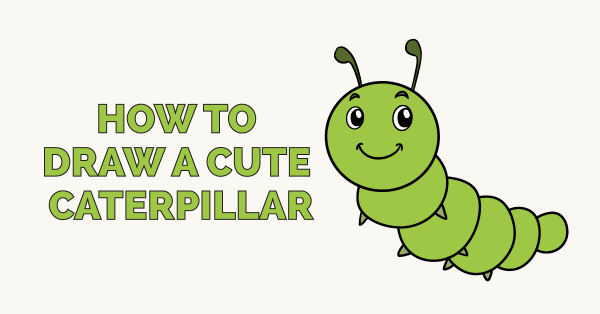 How to draw cute Caterpillar