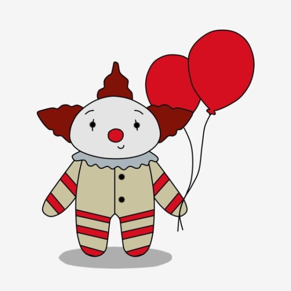 Клоун милый вектор