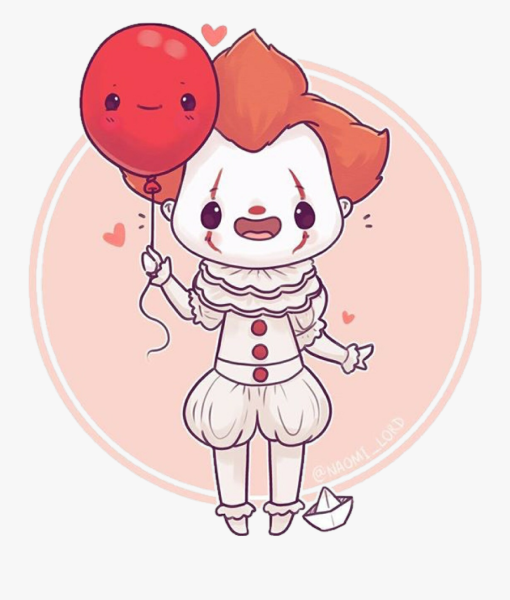 Нарисовать страшного клоуна