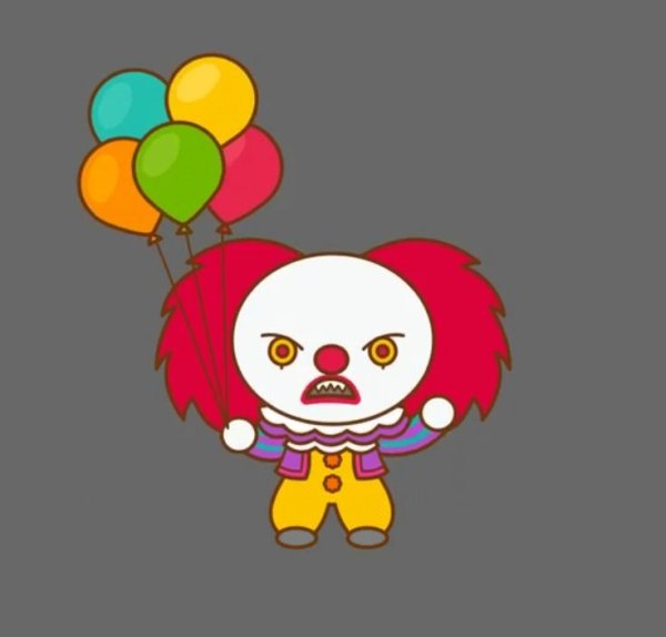 Стилизованное изображение клоуна