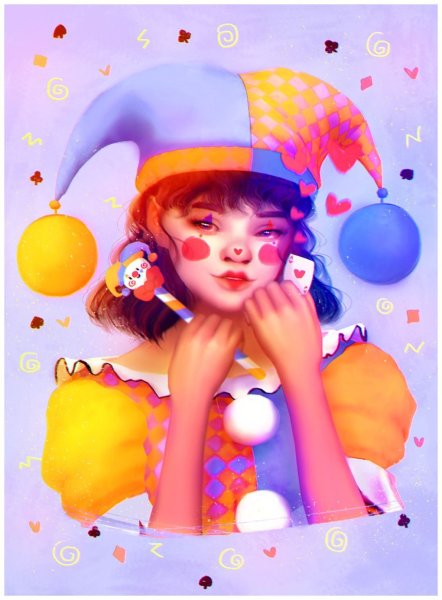 Рисунки для срисовки клоуны