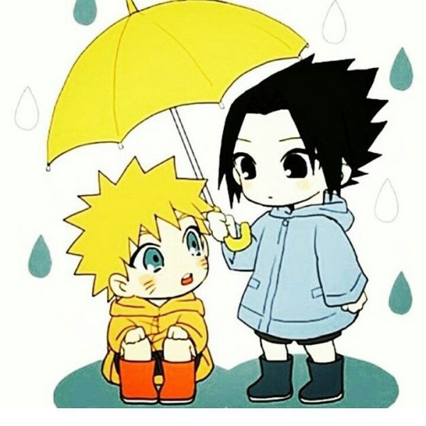 Наруто и Саске Чиби