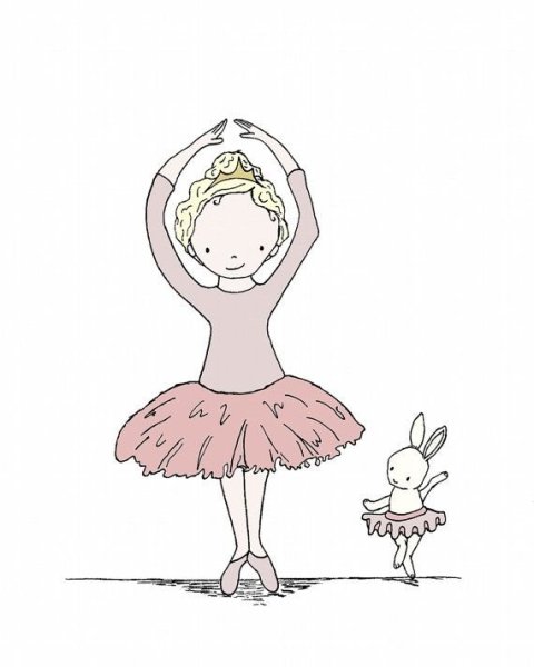 Рисуем балерину с детьми