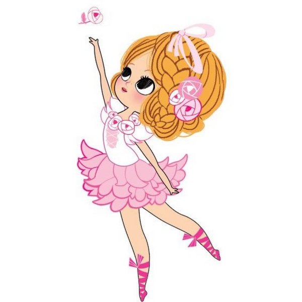 Девочка балерина мультяшная