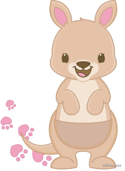 Нарисовать кенгуру милого