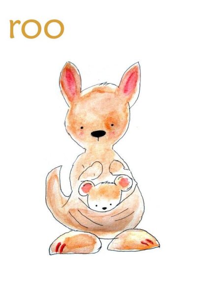Милые иллюстрации кенгуру