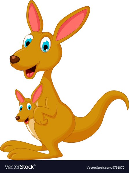 Милый Кенгуренок мультяшный