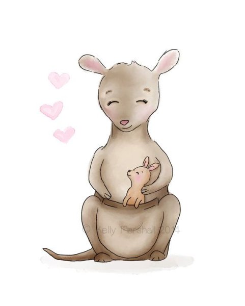 Кенгуру арт милый