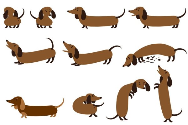 Мультяшные таксы