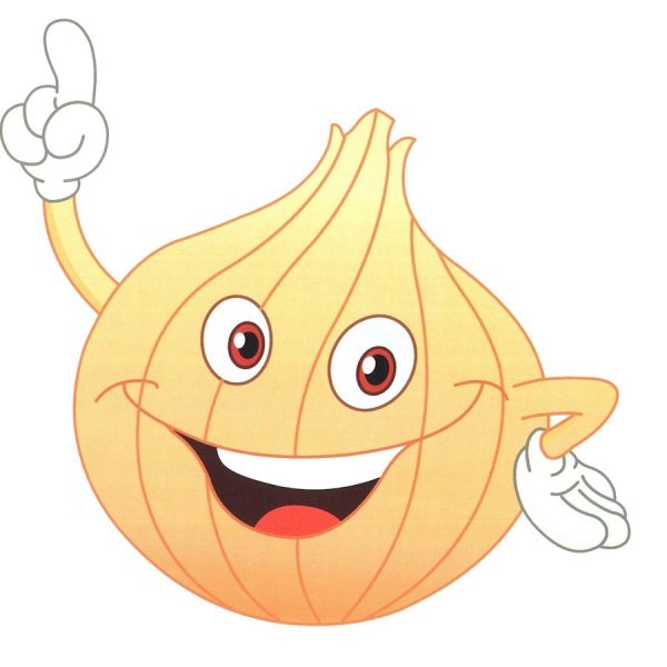 Веселые овощи лук