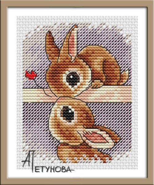 Вышивка Лисенок