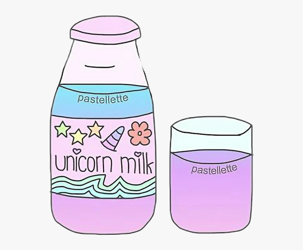 Молоко для срисовки милое