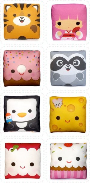 Милые подушки для срисовки