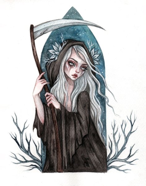 Рисунки на тему смерти акварелью