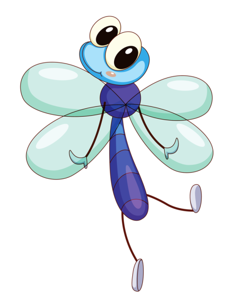 Стрекозы мультяшные
