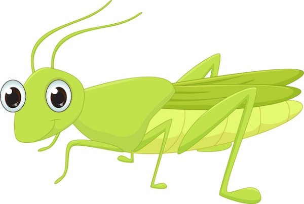 Кузнечик для детей 3-4 лет